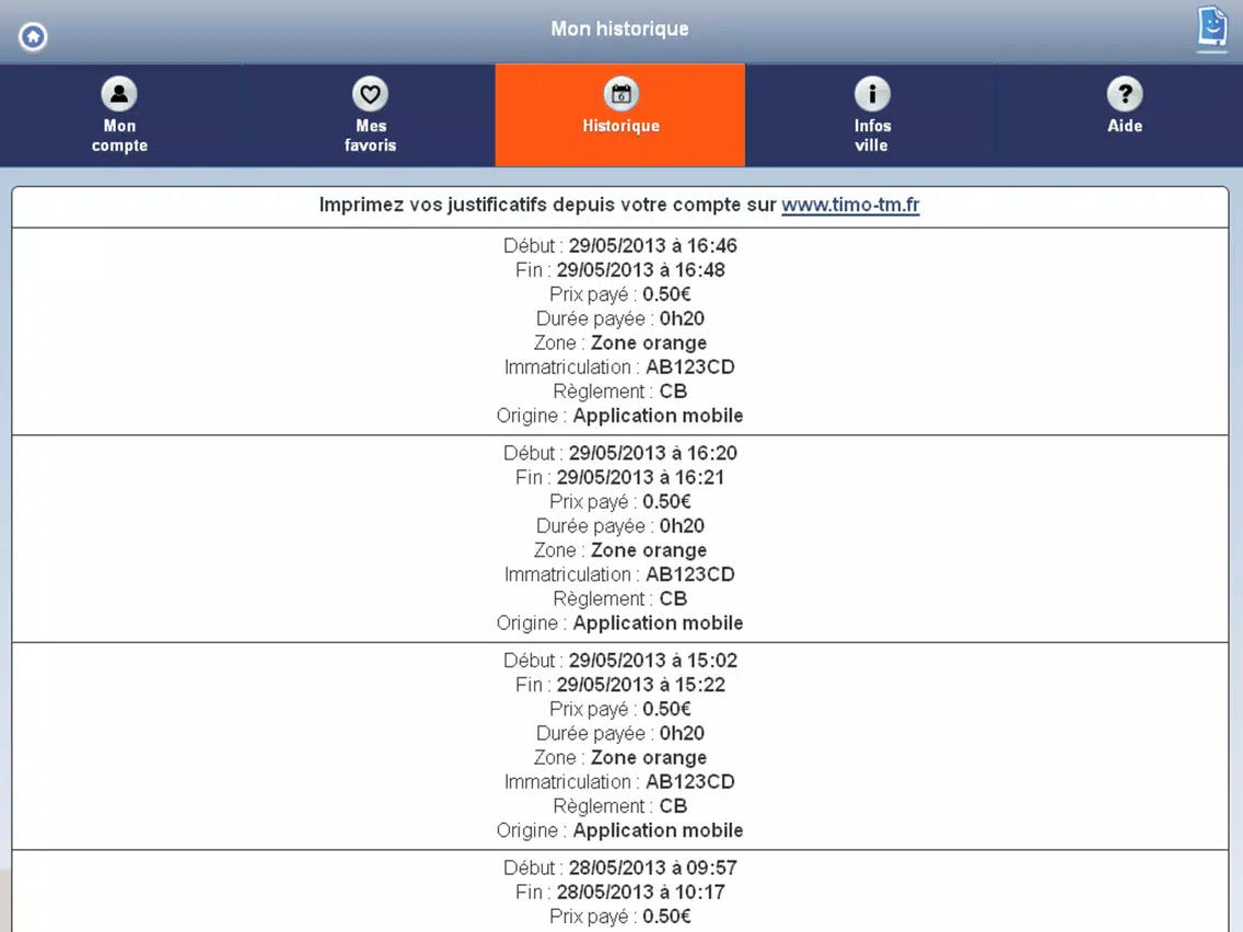 TIMO Annemasse iPad  Screenshots