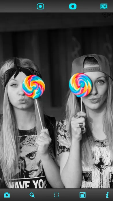 Capturas de tela do Live Splash™ - Free selective color and grayscale effects editor
