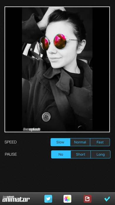 Capturas de tela do Live Splash™ - Free selective color and grayscale effects editor
