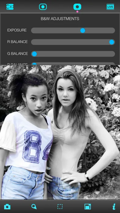 Capturas de tela do Live Splash™ - Free selective color and grayscale effects editor