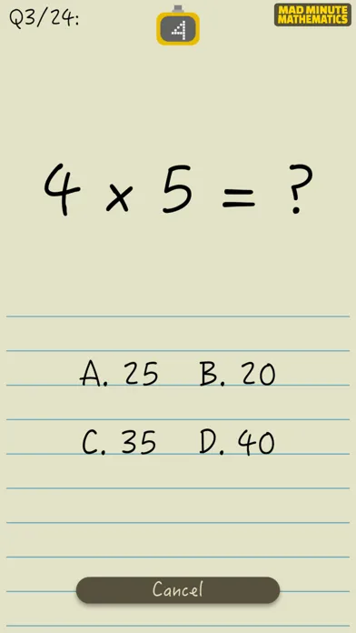 Mad Minutes Mathematics Screenshots
