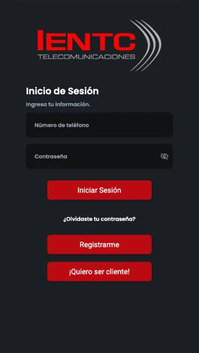 IENTC Clientes Screenshots
