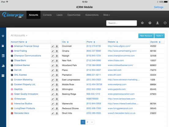 iCRM for iPad iPad  স্ক্রিনশট