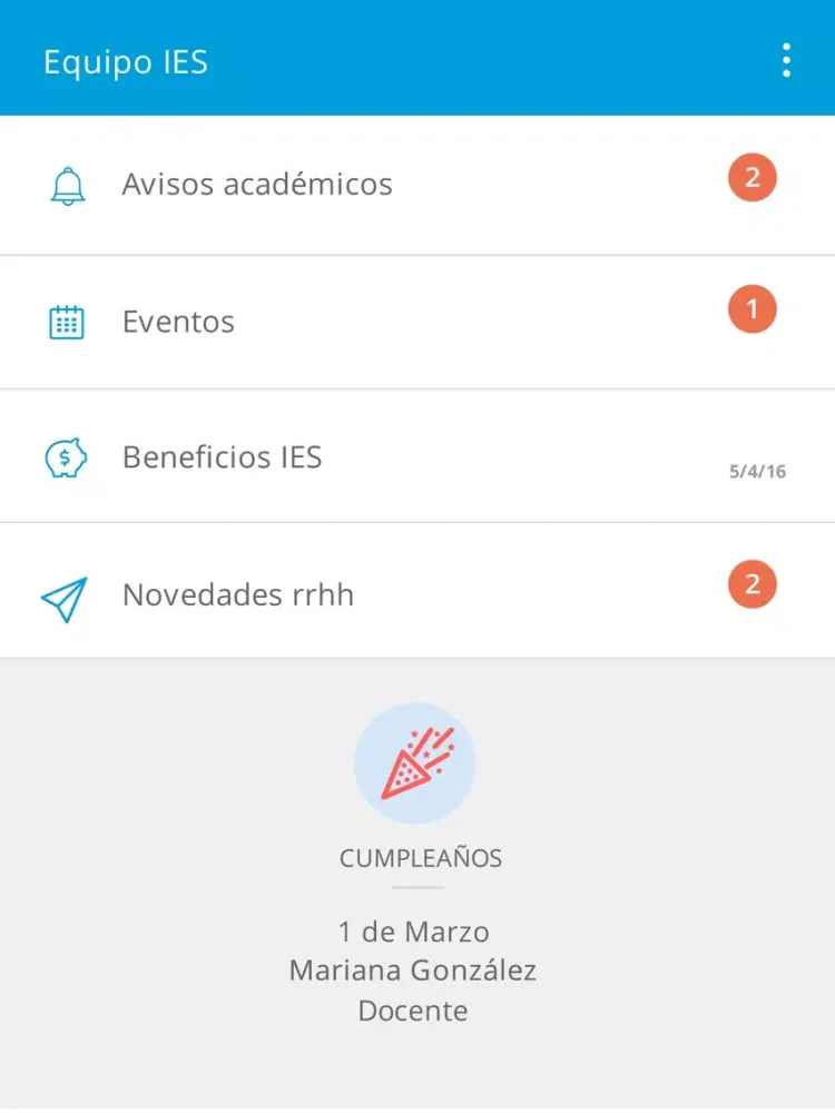 Captures d'écran de Equipo IES iPad 