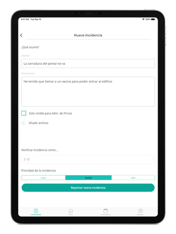 Capturas de tela do TucomunidApp iPad 