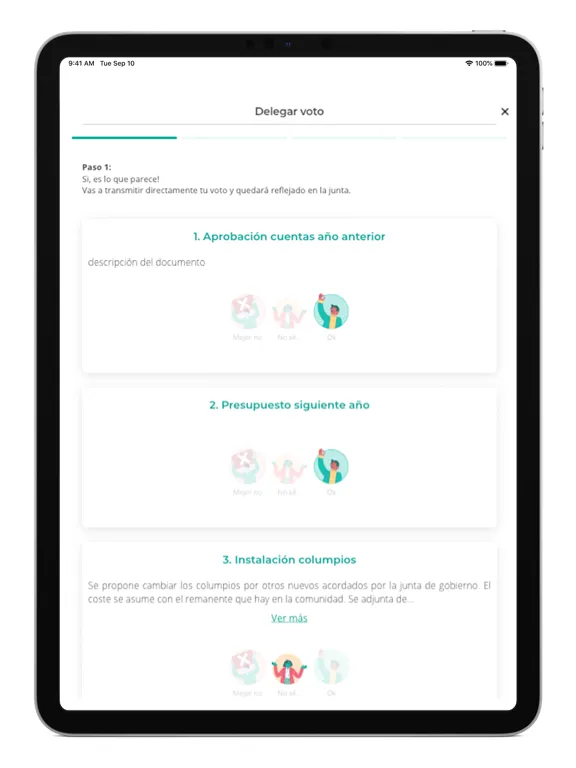 Capturas de tela do TucomunidApp iPad 