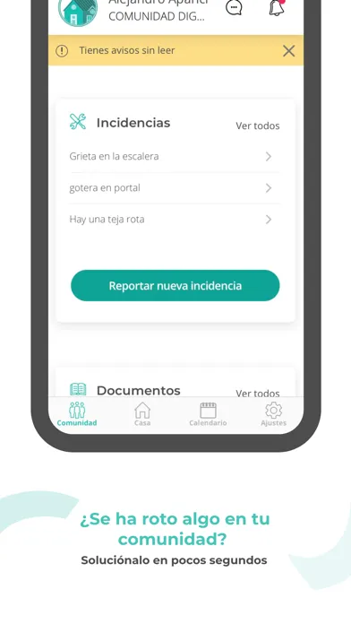 Capturas de tela do TucomunidApp