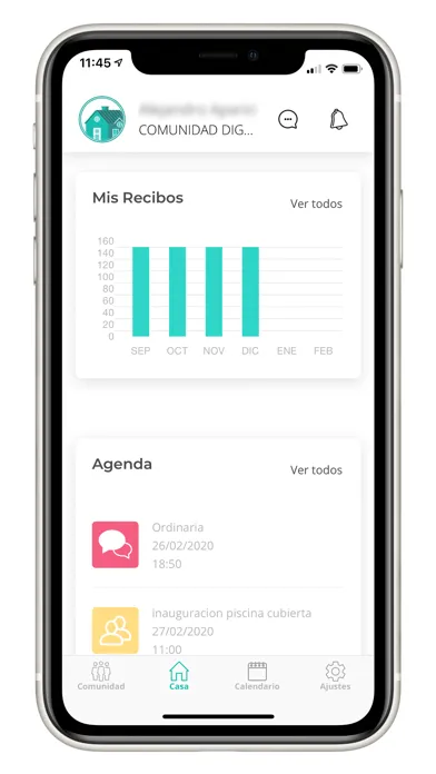 Capturas de tela do TucomunidApp