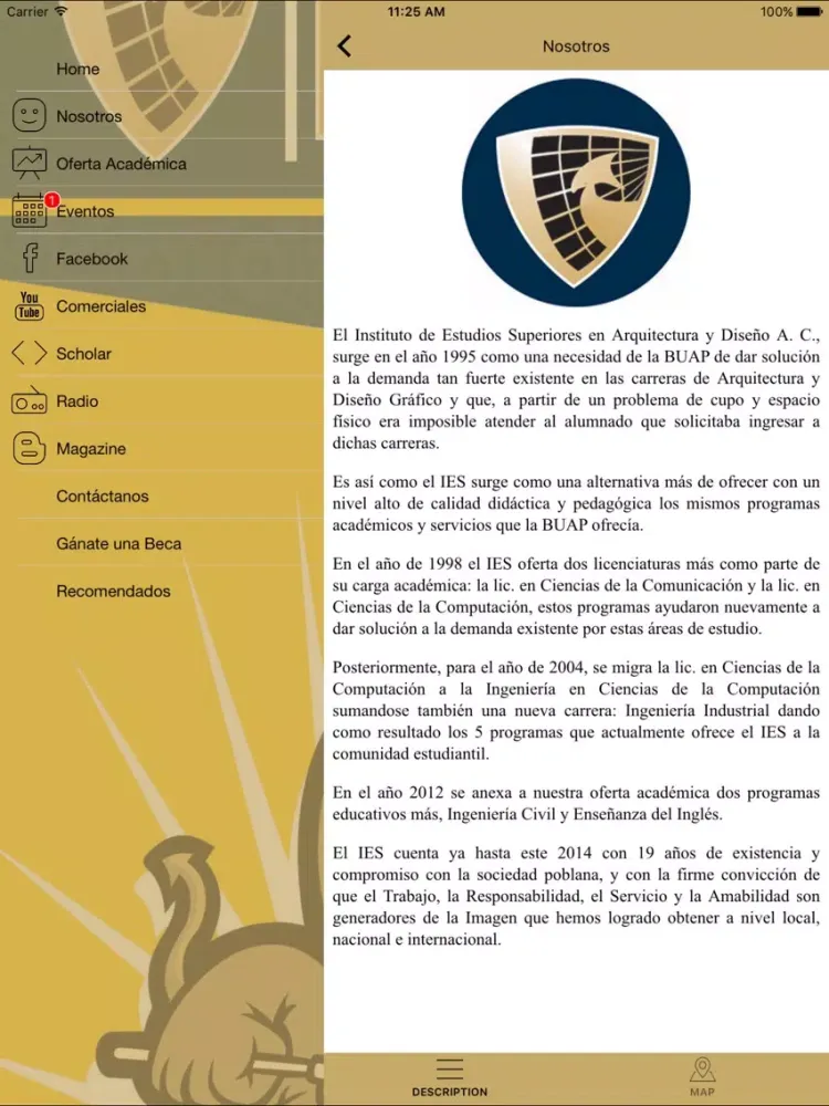 IES BUAP iPad  스크린샷