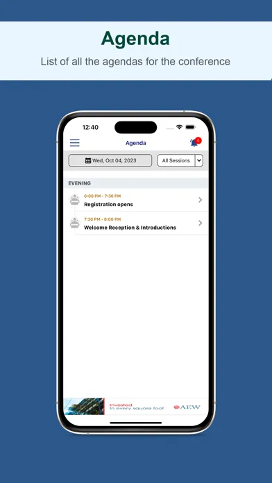 Capturas de tela do 2023 IREI Springboard