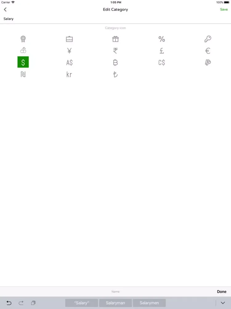 iMoney Manager iPad  스크린샷