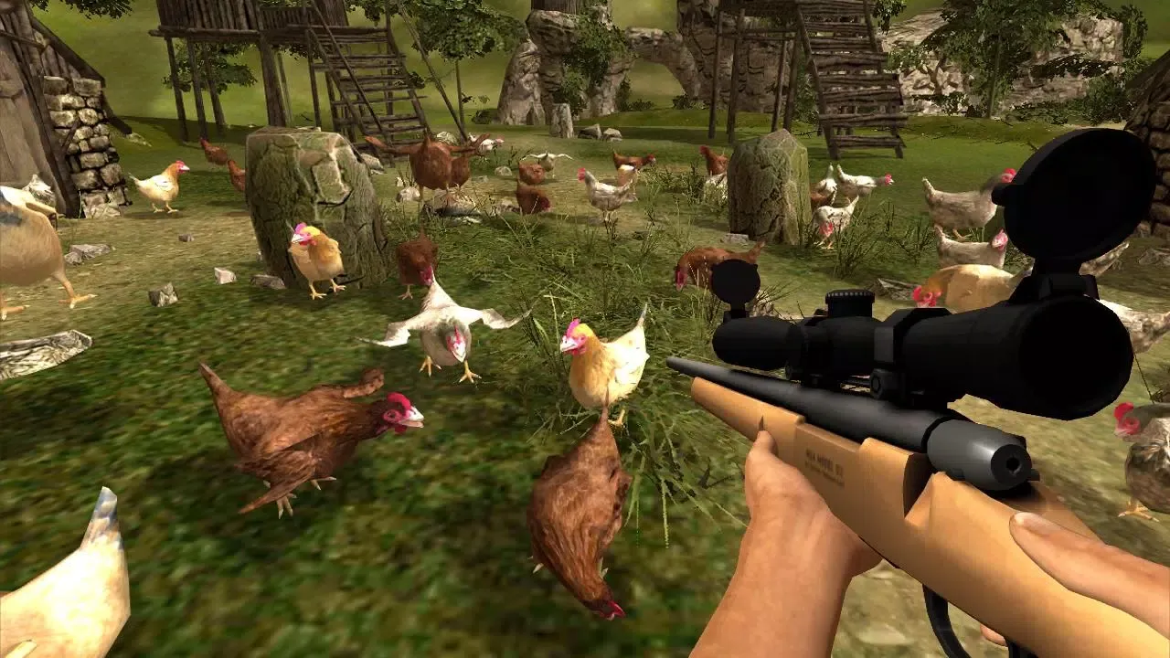 Capturas de tela do Chicken Gun Attack Shooter