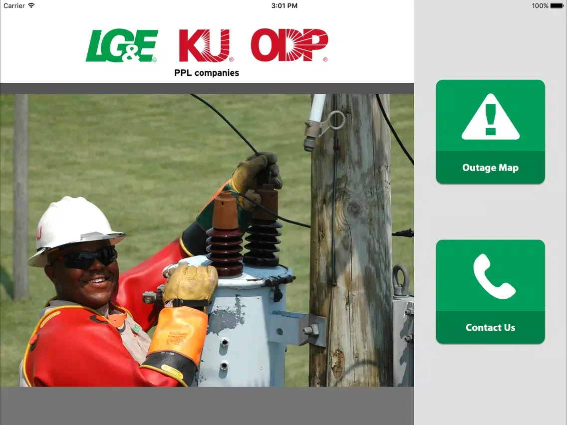تصاویر LG&E KU ODP Outage Maps iPad 
