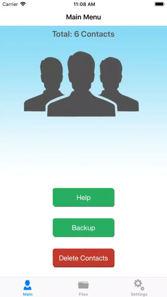 Captures d'écran de Backup All Contacts