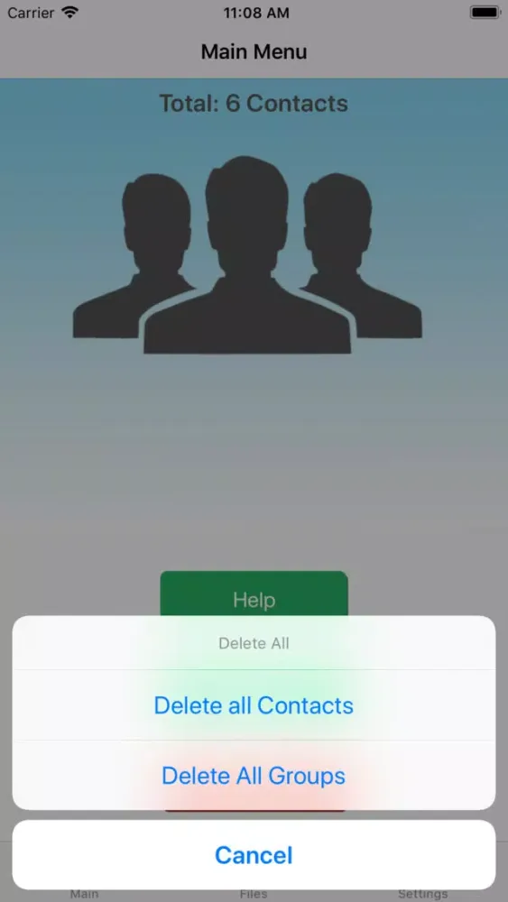 Captures d'écran de Backup All Contacts