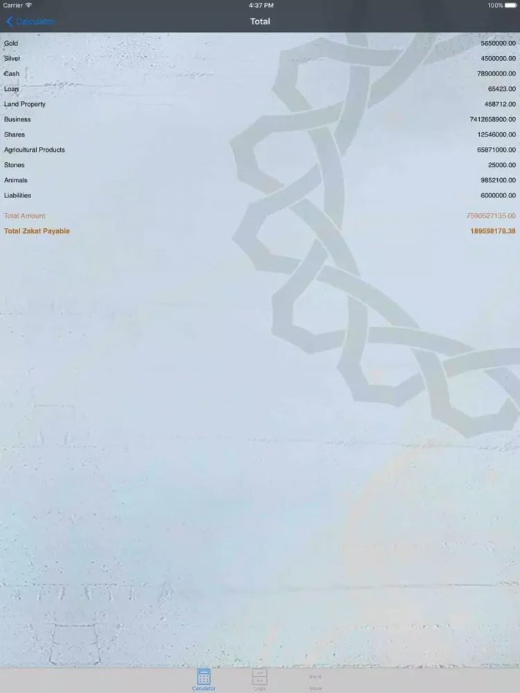 Capturas de pantalla de iZakat Calculator iPad 