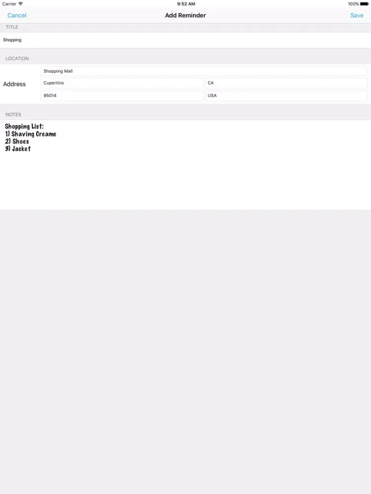 صور Location Reminder Pro iPad 