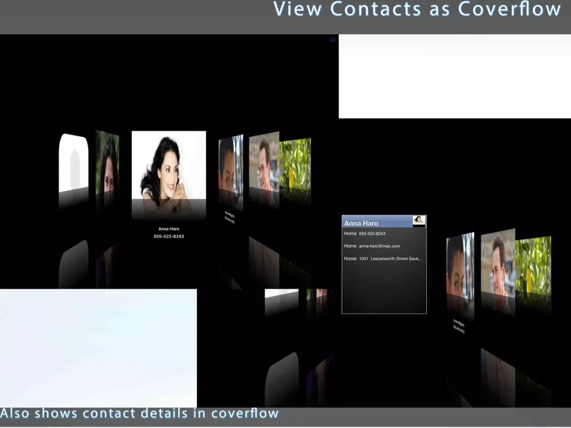Captures d'écran de Smart Contacts Pro iPad 