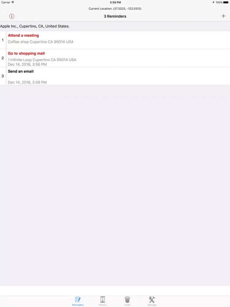 Smart Reminders 3D iPad  Screenshots