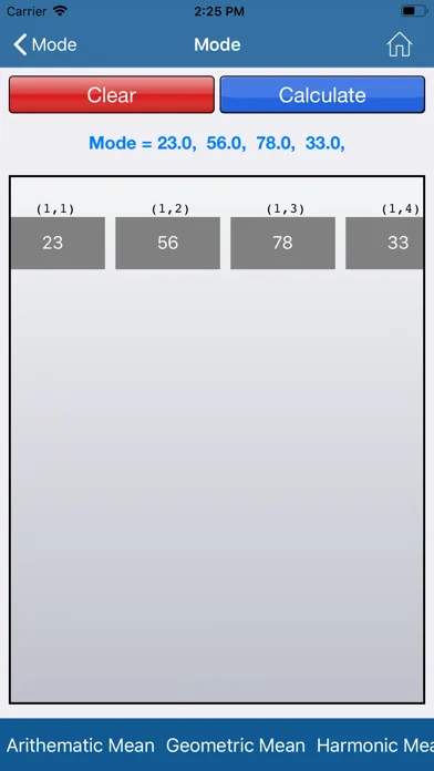 Zrzuty ekranu Statistical Calculator