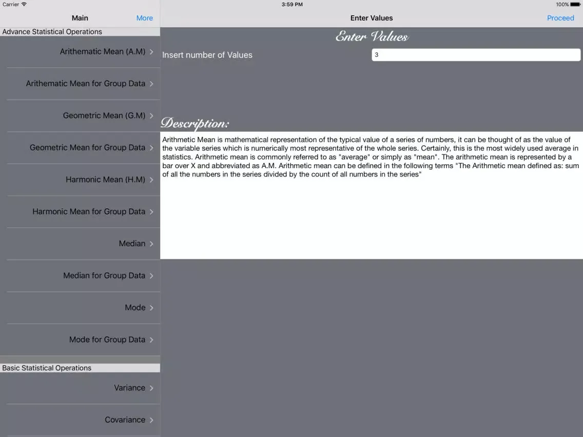 Zrzuty ekranu Statistical Calculator HD iPad 