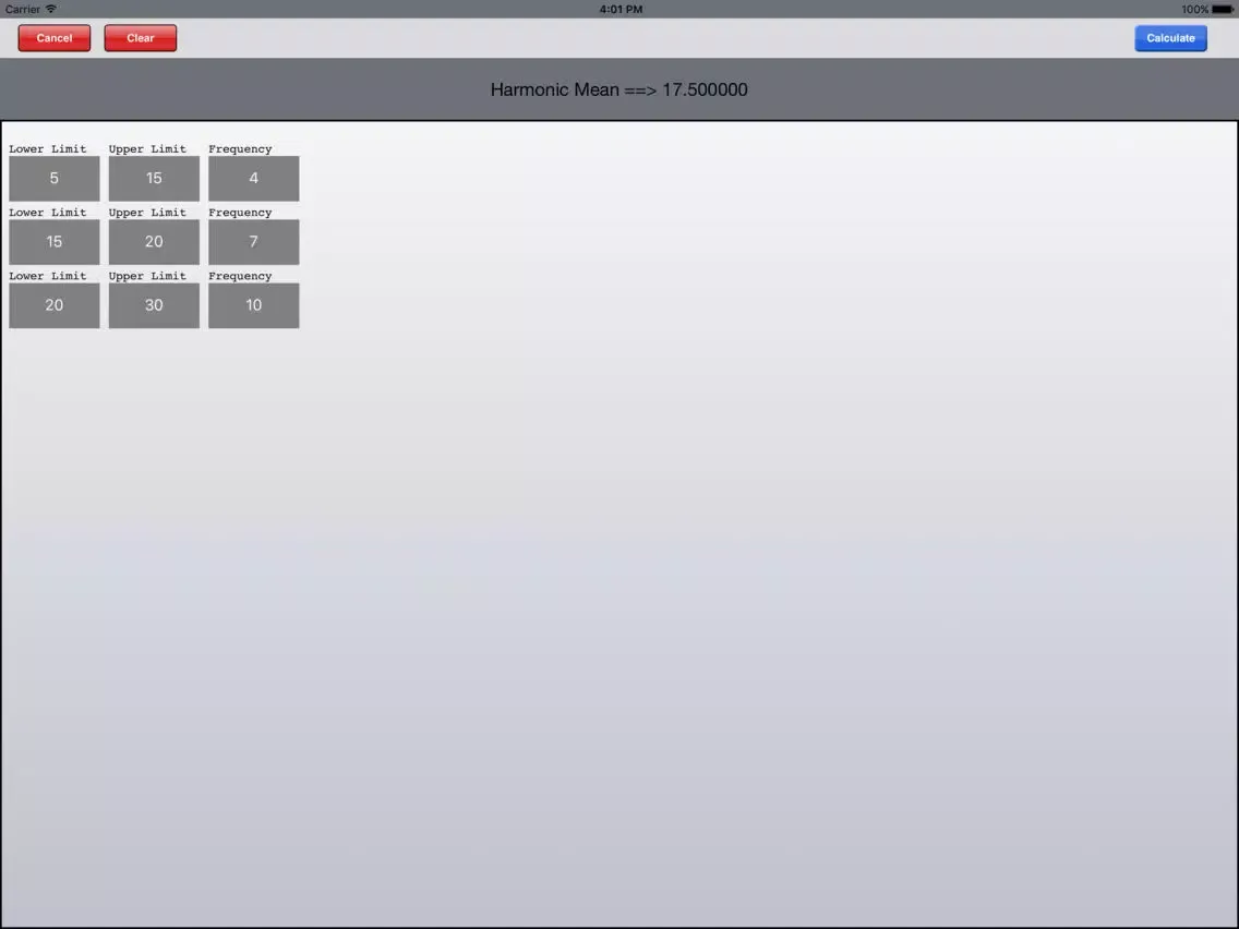 Zrzuty ekranu Statistical Calculator HD iPad 