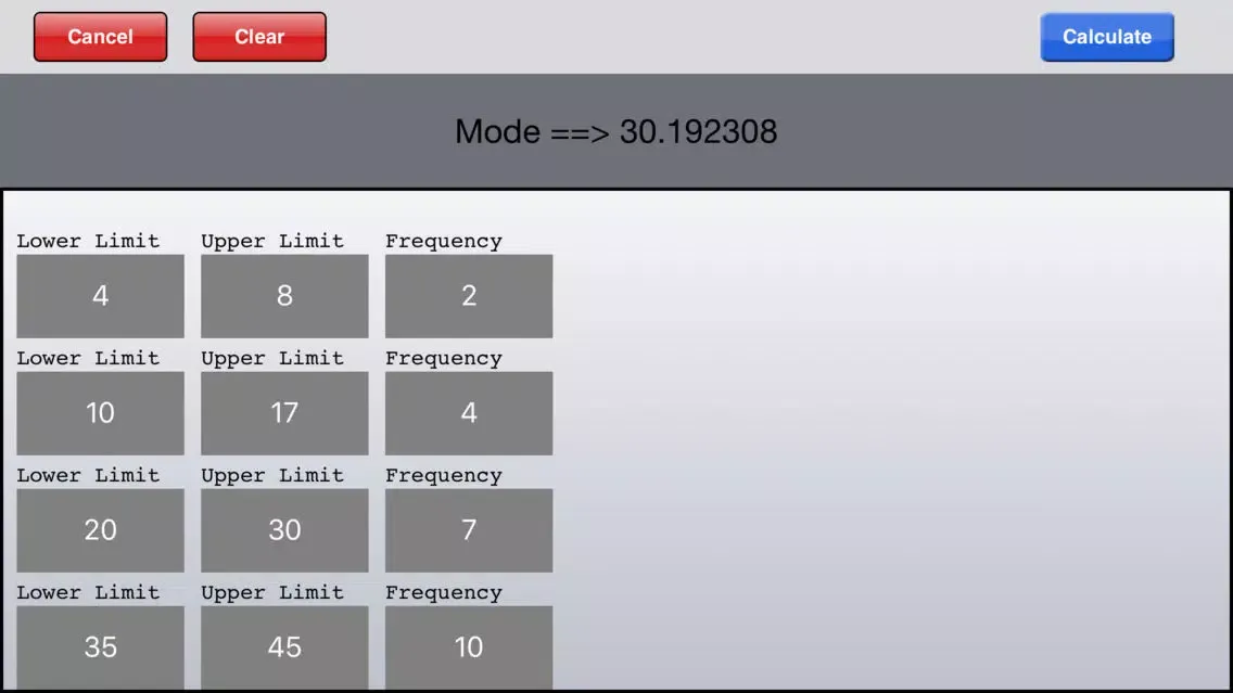 Zrzuty ekranu Statistical Calculator HD