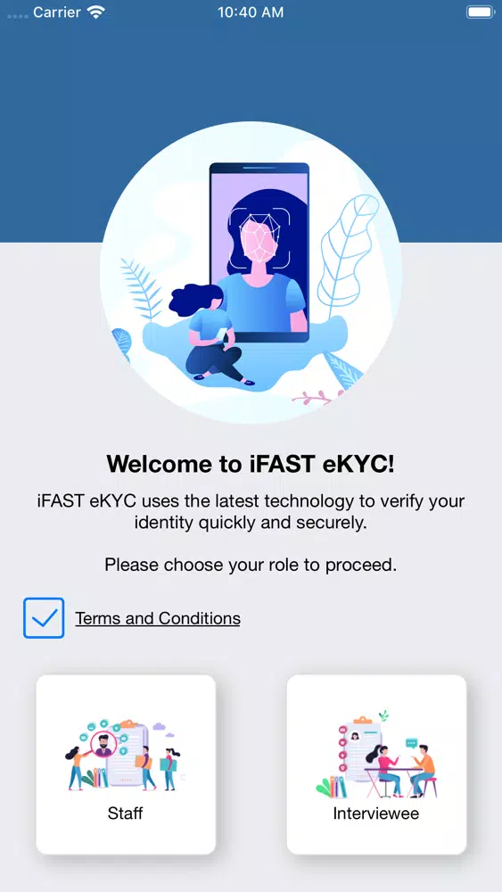 ภาพหน้าจอของ iFAST eKYC