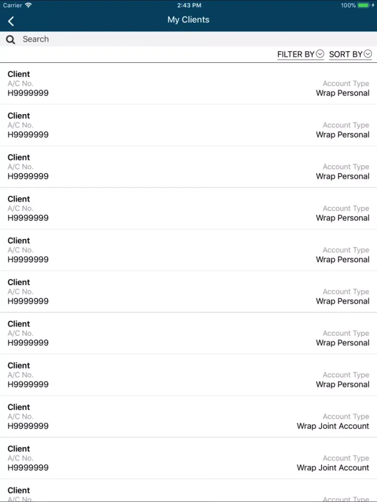 iFAST HK - Adviser Mobile iPad  Screenshots