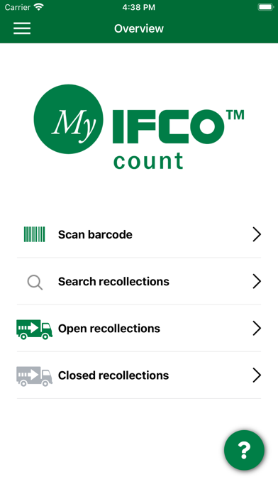 Captures d'écran de MyIFCO™ count