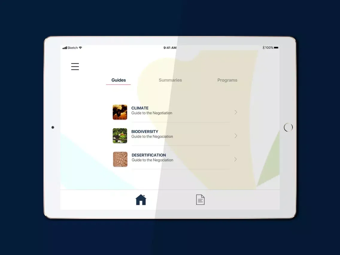 Captures d'écran de Negotiations Guides IFDD iPad 