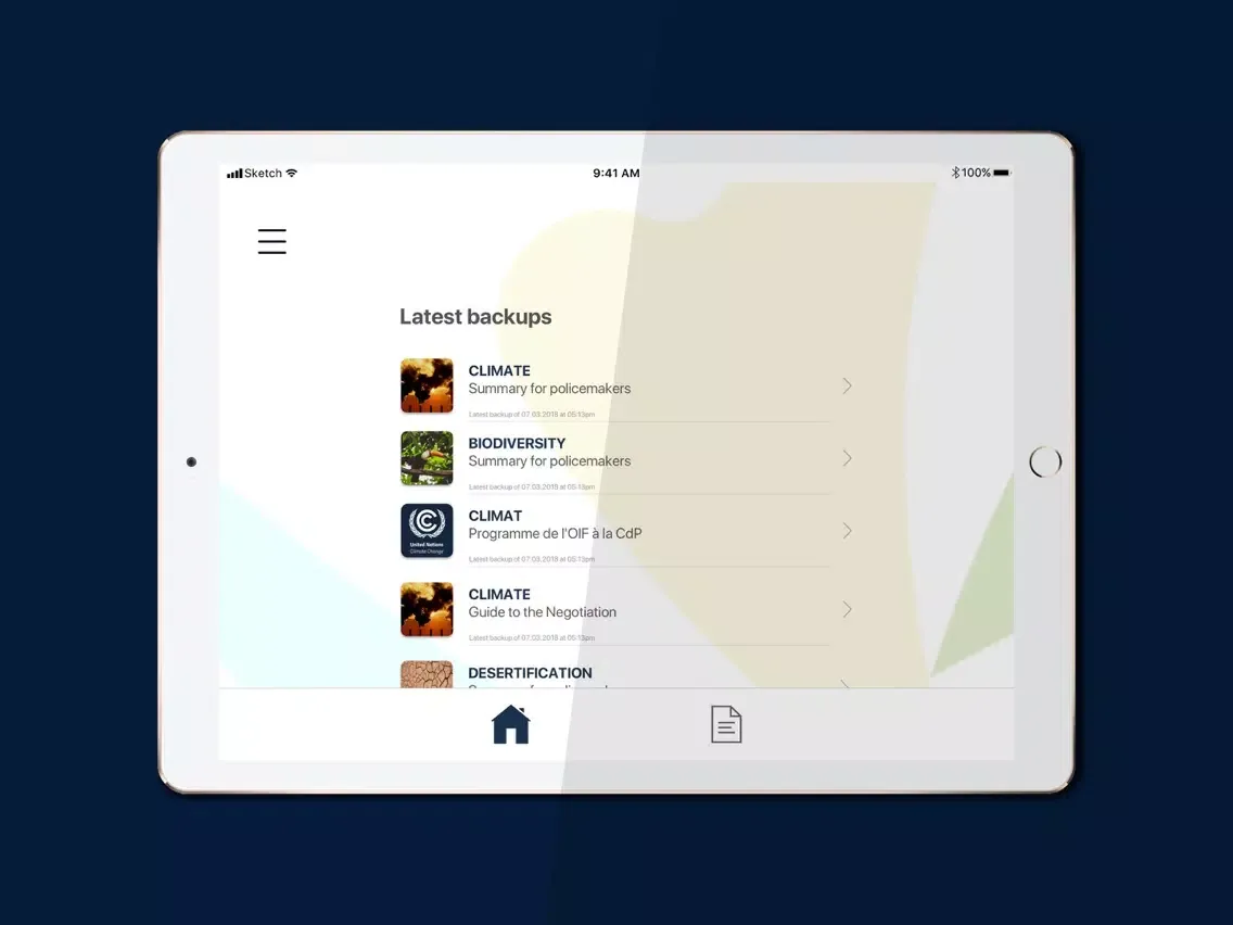 Captures d'écran de Negotiations Guides IFDD iPad 