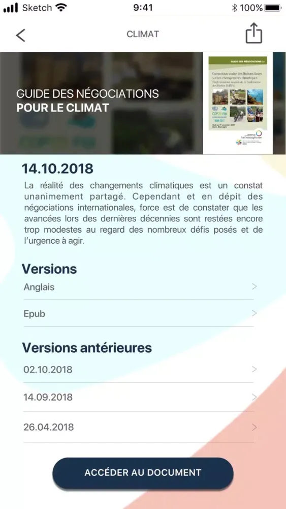 Captures d'écran de Negotiations Guides IFDD
