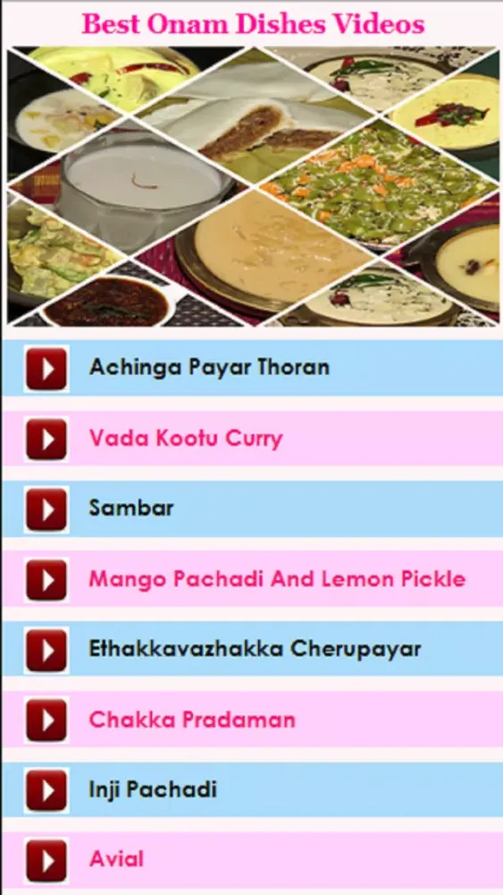 Best Onam Dishes Videos スクリーンショット