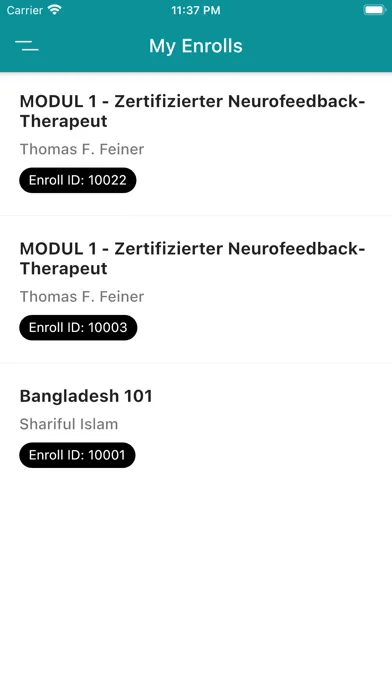 ภาพหน้าจอของ IFEN Learning Portal