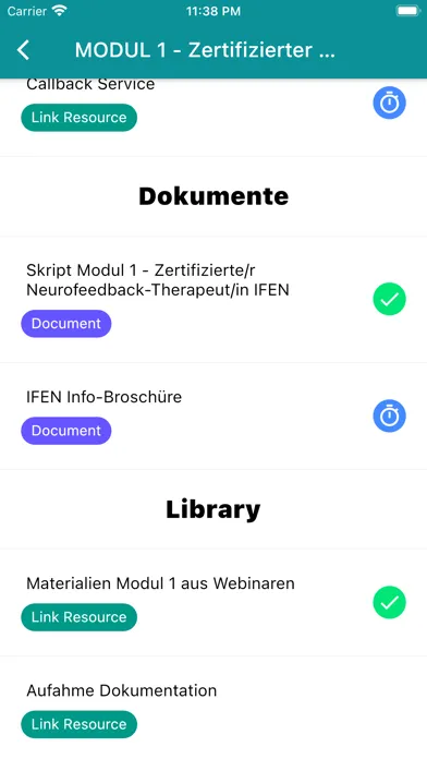 ภาพหน้าจอของ IFEN Learning Portal