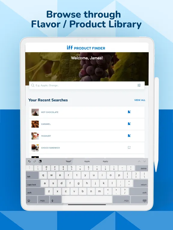 IFF PRODUCT FINDER iPad  স্ক্রিনশট