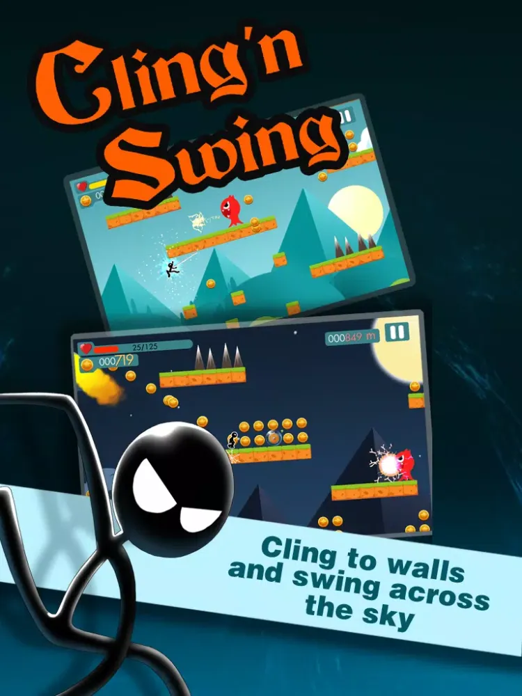 Capturas de tela do Cling'n Swing iPad 