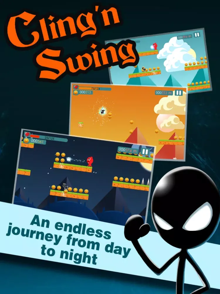 Capturas de tela do Cling'n Swing iPad 