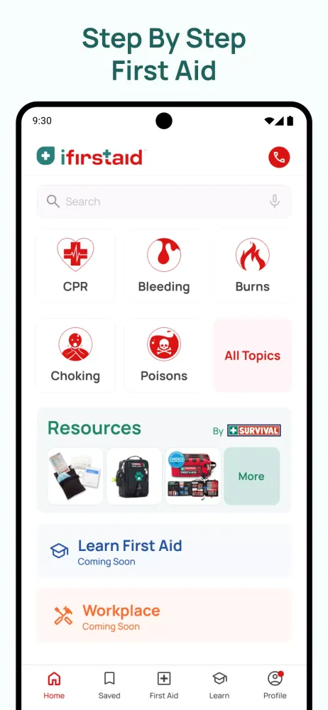 Tangkapan layar iFirstAid