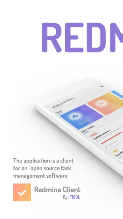 Tangkapan layar Redmine Client