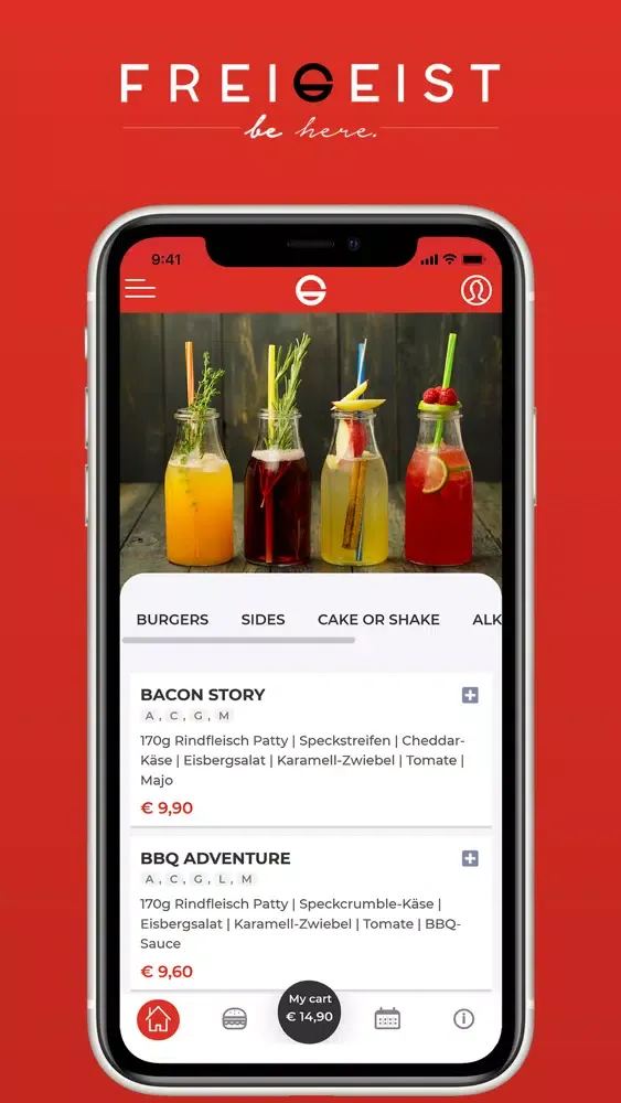 Tangkapan layar Freigeist Burger