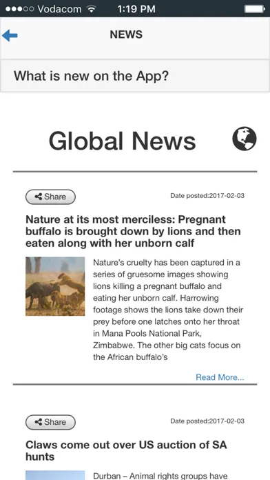 Leopard.tv Wildlife magazine Screenshots