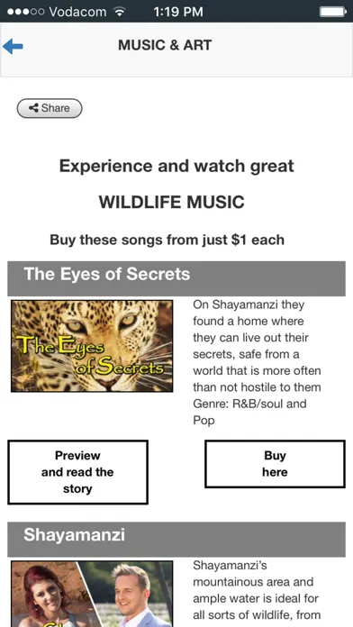 Leopard.tv Wildlife magazine Screenshots