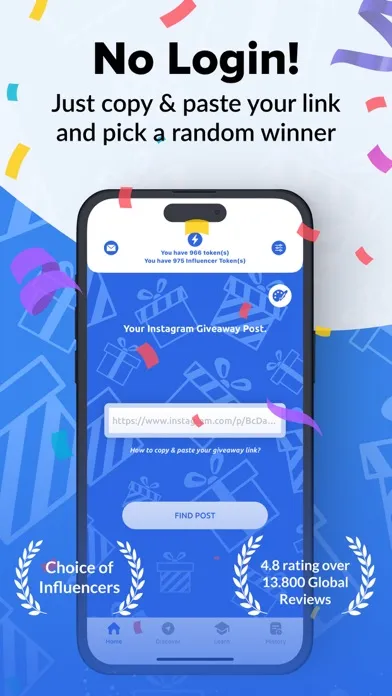 Capturas de tela do Easy Giveaway Comment Picker