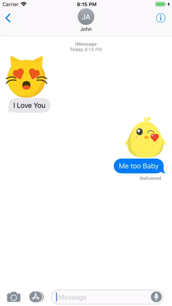 Cute Animal Stickers iMessage 스크린샷