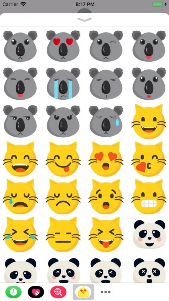 Cute Animal Stickers iMessage 스크린샷