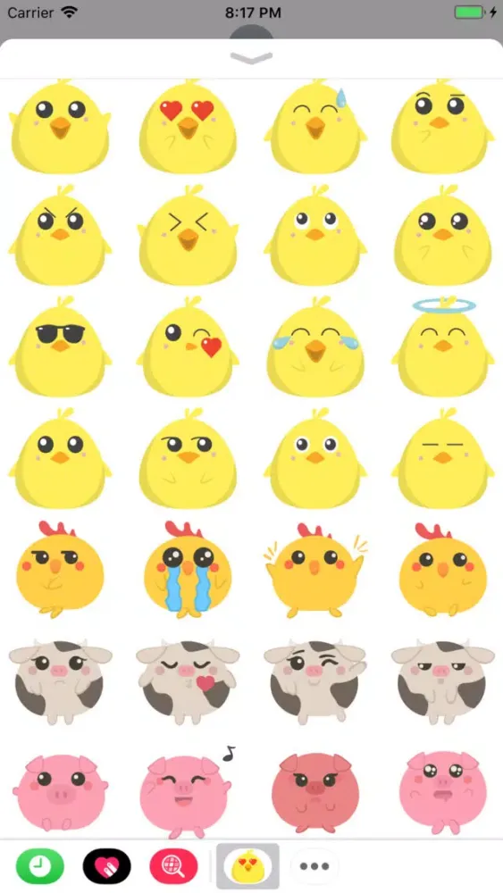 Cute Animal Stickers iMessage 스크린샷