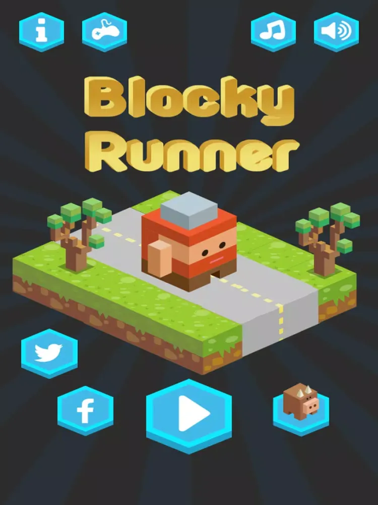 Capturas de tela do Blocky Road Runner iPad 