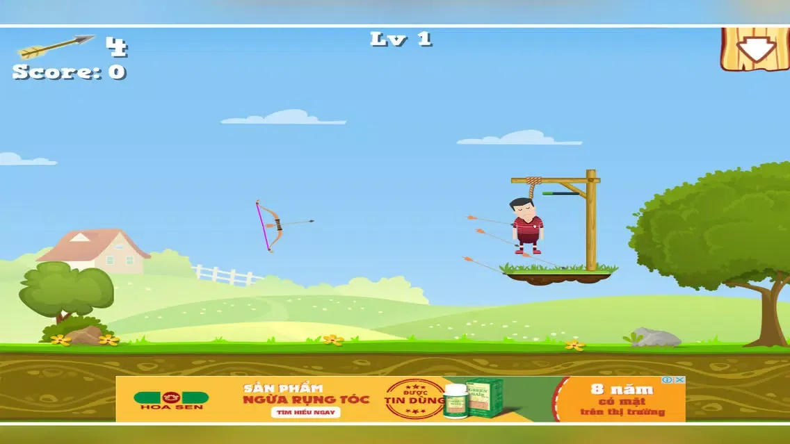 Screenshot di Hangman Archery Rescue